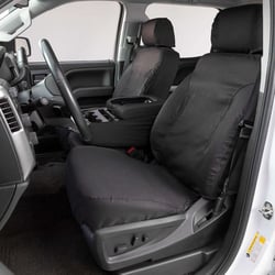 Picture of Covercraft SS3473PCGY Polycotton SeatSaver Custom Front Row Seat Covers Grey