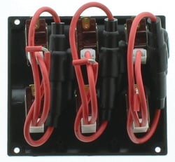 Picture of SeaSense 50031297 5 Gang Toggle Switch Panel with Waterproof Socket
