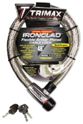 Picture of Trimax TG3048SX Ironclad 26mm x 4' Armor Plated Stainless Steel Locking Cable