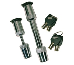 Picture of Trimax TM33 Chrome Receiver Lock & Coupler Lock Combo Pack