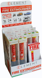 Picture of Element 50050 Professional Handheld Fire Extinguisher Retail Display Pack - 10 Pack E50 Units