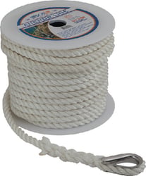 Picture of Sea-Dog Line 301110060WH-1 Twisted Nylon Anchor Line 3-Strand White