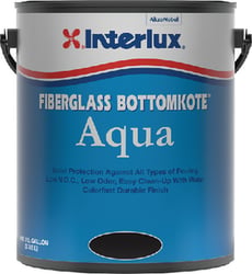 Picture of Interlux Paint YBA559/1 Fiberglass Bottomkote Aqua Antifouling Paint Green Gallon