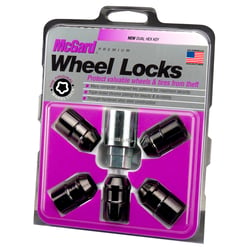 Picture of McGard 24548 Wheel Lock Set 1/2-20 Thread Black Cone Seat 5 Locks