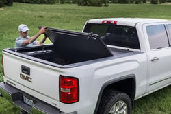 Picture of TrailFX TFX5523 Hard Tri-Fold Tonneau Cover Low Profile Lockable