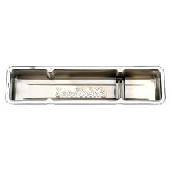 Edelbrock 4449 Signature Series Valve Covers Chrome Low Profile Small Block Chevy 262-400 — image 4
