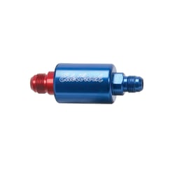 Picture of Edelbrock 8130 High Flow Billet Aluminum Fuel Filter -6 AN Blue