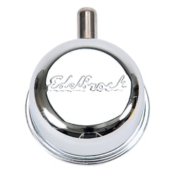 Edelbrock 4410 Signature Series Chrome Round Push-In Breather with 90° Vent Nipple — image 3