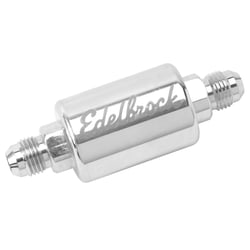 Picture of Edelbrock 8129 High Flow Billet Aluminum Fuel Filter with 40 Micron Element