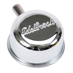 Picture of Edelbrock 4410 Signature Series Chrome Round Push-In Breather with 90° Vent Nipple
