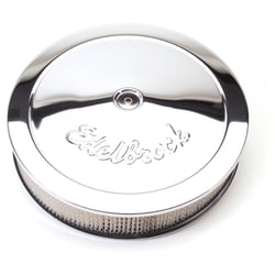 Edelbrock 1221 Pro-Flo 14" Chrome Round Air Cleaner 3" Element Deep Flange — image 2