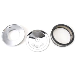 Edelbrock 1208 Pro-Flo 10" Round Chrome Air Cleaner 2" Element Deep Flange — image 2