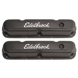 Picture of Edelbrock 4473 Signature Series Valve Covers Chrysler 318-360 Low Profile Chrome