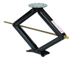 Husky Towing 88124 Stabilize Rv Frame Man Rnd Support Plate 5k Wt Cap Scissor Type Black Set Of 2 — image 2