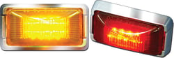 Picture of SeaSense 50023846 LED Clearance Light Amber Chrome Bezel