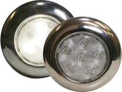 Picture of SeaSense 50023805 4-Inch LED Puck Light Stainless Steel Marine Interior Lighting