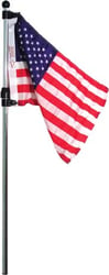 Picture of SeaSense 50071027 Telescoping Flag Pole with USA Flag 26-48 Inches
