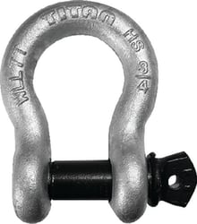 Picture of HWH 10319614 Galvanized Bow Shackle 3/4 Inch Screw Pin Anchor Shackle