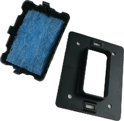 Picture of Shrinkwrap Accessories DS683F Weather-Tight Filter Vent with Replaceable Filter Pad