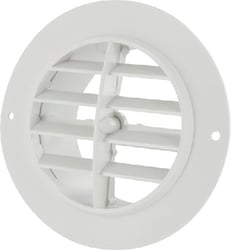 Picture of Valterra A103335VP 4-Inch Round RV Air Register with Damper White