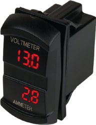 Picture of Sea-Dog Line 421645-1 Dual Volt/Amp Meter Rocker Switch Style Digital Display