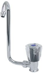 Picture of Scandvik 10056P Chrome Plated Brass Folding Cold Water Tap with Acrylic Knob