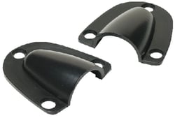 Picture of Seachoice 16181 Black Molded Clam Shell Vent Small 1-7/16" x 1-11/16" - 2 Pack