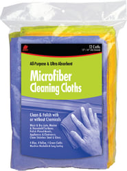 Picture of Buffalo Tools 65003 Microfiber Cleaning Cloths 12" x 16" 12-Pack Multi-Color