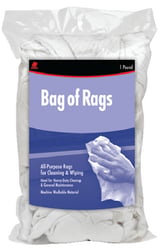 Picture of Buffalo Tools 10481 Recycled White Sweatshirt Wipers 1 lb Bag