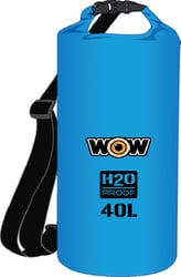 Picture of Wow Sports 185100B Waterproof Dry Bag with Shoulder Strap 40L Blue