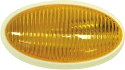 Picture of Anderson Manufacturing 383-25A Euro Style Oval Porch Utility Replacement Lens Amber
