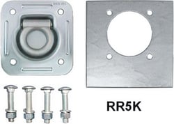 Picture of Brophy Prod RR5K Recessed D-Ring Tie-Down Kit with Backing Plate - 5000 lb