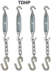 Picture of Brophy TDHP Tie Down Hardware Kit with Turnbuckles, S-Hooks & Chains