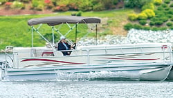 Picture of Carver Covers 510A12 4-Bow Square Tube Pontoon Bimini Top Canvas and Storage Boot