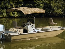Picture of Carver Covers C5475TBB-SG 3 Bow Bimini Top 54" High 6' Long Mossy Oak Camo with Boot
