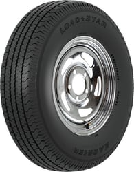 Picture of Loadstar Tires 32017 ST185/80R13 Radial Trailer Tire & Chrome Wheel Assembly