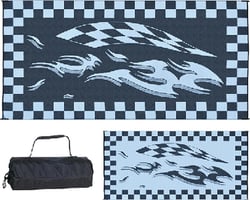 Picture of Ming's Mark HB1-CHECKERED 8x16 Reversible Patio Mat Checkered Flag