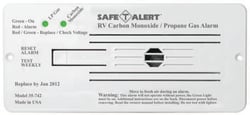 Picture of MTI Industries 35-742-WT Dual RV CO and LP Gas Alarm 12V White