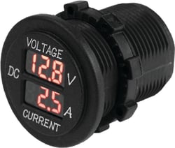 Picture of Sea-Dog Line 4216251 Round Digital Voltage & Amp Meter 4-30V 10A