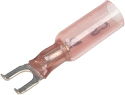 Picture of Seachoice 64053 3-to-1 Heat Shrink Flanged Spade Terminals 22-18 AWG #8 Stud 25-Pack