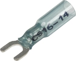 Picture of Seachoice 64038 16-14 Gauge 3-to-1 Heat Shrink Spade Terminal #10 Stud 25-Pack