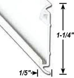 Picture of AP 021546018 RV Aluminum Flat Trim Molding Insert Polar White 8 Ft 5-Pack