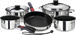 Magma A10366CB2IN Professional Series Gourmet Nesting 10-Piece Induction Cookware Set Cobalt Blue Ceramica Non-Stick — image 2