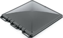 Picture of Camco 40173 RV Roof Vent Lid Cover for Jensen Metal Base 1994 and Newer, Black