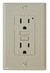 Picture of Diamond Group DG15VVP 15A/20A GFCI Receptacle with LED Indicator - Ivory