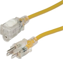 Picture of AFI 150050NL 15A Marine Grade Lighted Extension Cord 50 Foot SJTOW
