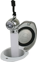 Picture of Scandvik 12131P Recessed Push Button Shower Head Assembly Stainless Steel