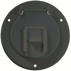 Picture of RV Designer B123 Round Electrical Cable Hatch 4.3 Inch Black