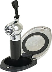 Picture of Scandvik 12124P Stainless Steel Recessed Shower Cap with Push-Button Sprayer and 6' Hose