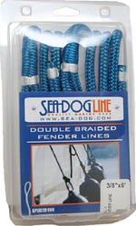 Picture of Sea-Dog Line 302106006BL-1 Fender Line 1/4" x 6' Pair Blue Double Braided Nylon